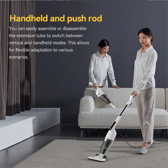 Deerma Vacuum Cleaner Portable Handheld 2 in 1 Silent - DX120 White | DX120C White